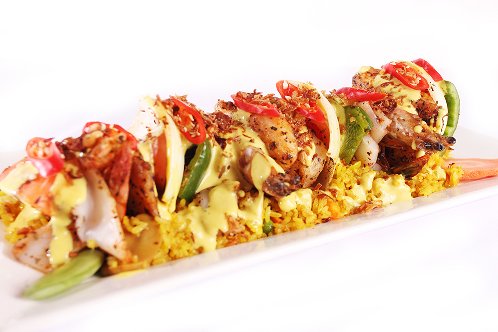 Seafood Kebab